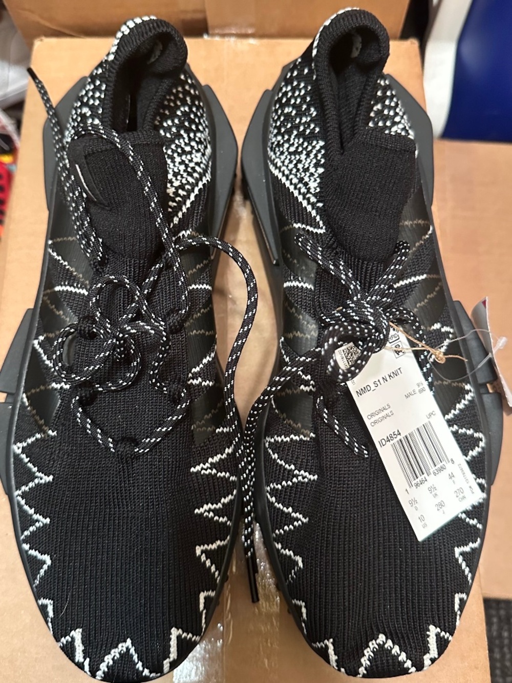 adidas x Neighborhood NMD_S1 Knit sneakers, featuring a black prime kni upper wi